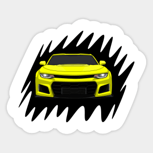 Yellow Camaro Sticker